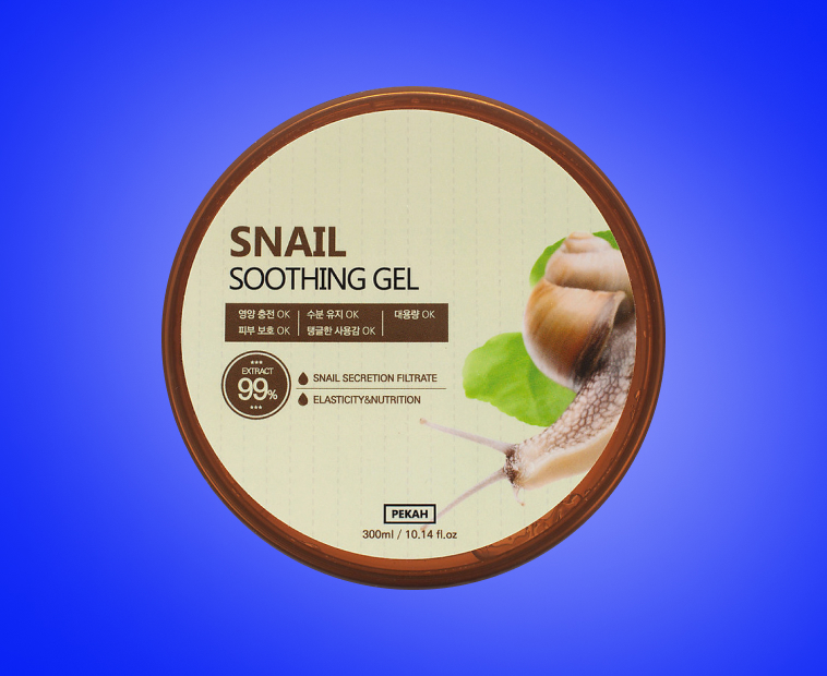 Универсальный гель для лица и тела с муцином улитки Snail Soothing Gel, Pekah