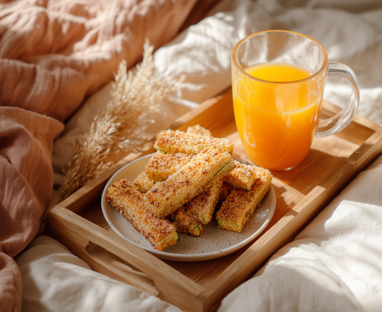 Палочки из кабачков с пармезаном и тимьяном