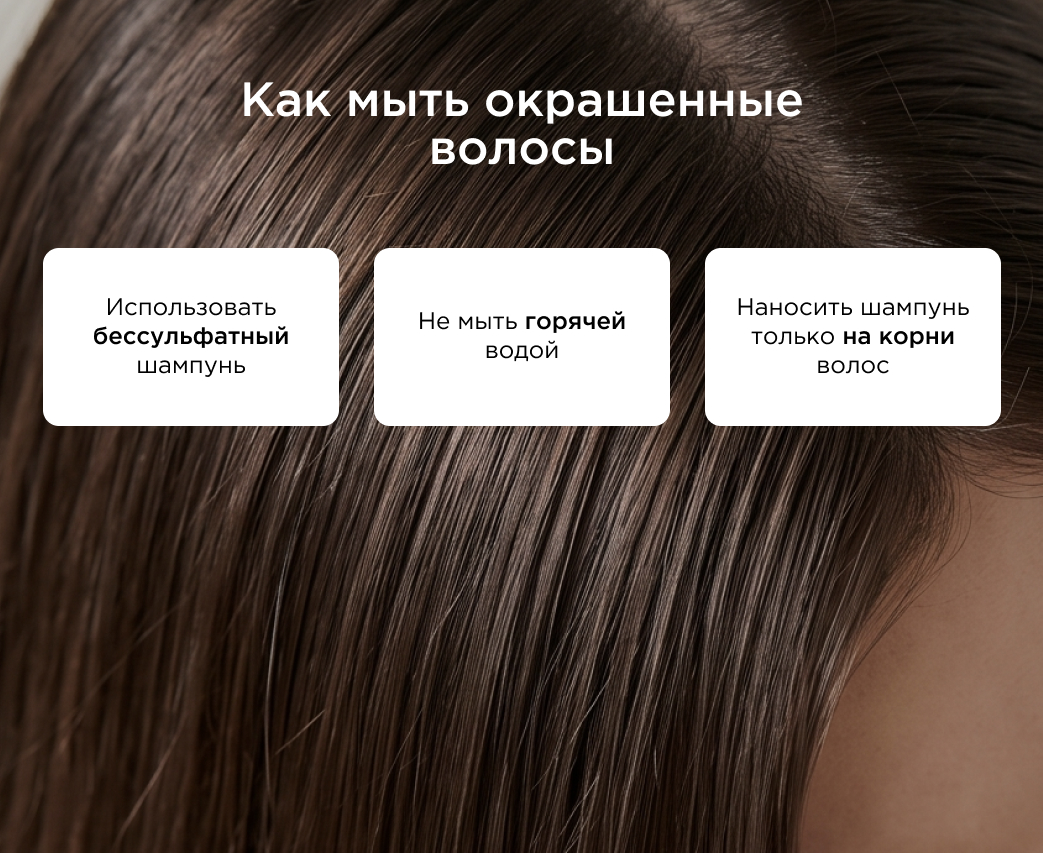 Как мыть окрашенные волосы