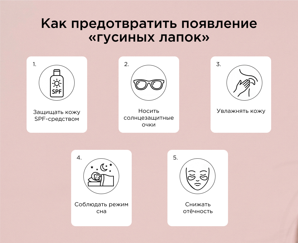 Как предотвратить появление «гусиных лапок»