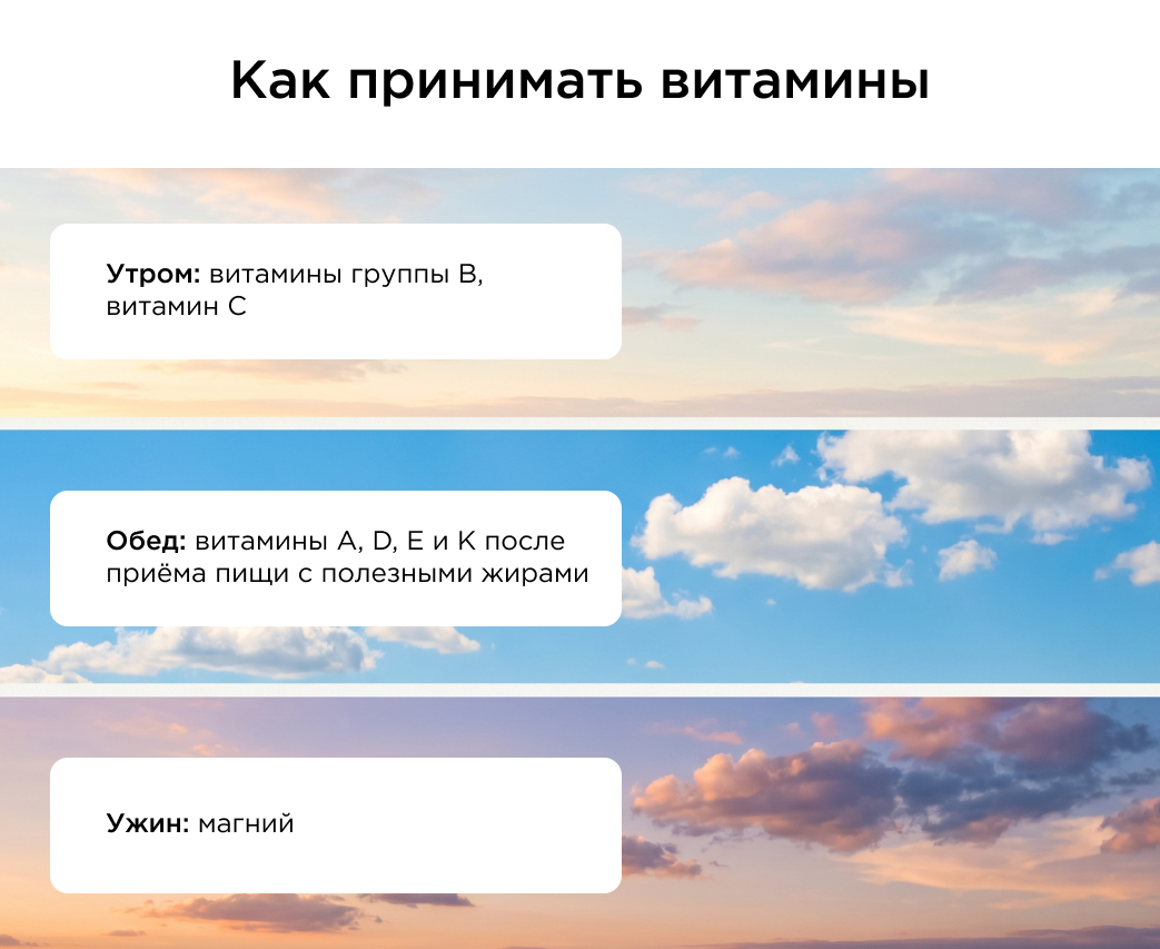 Как принимать витамины