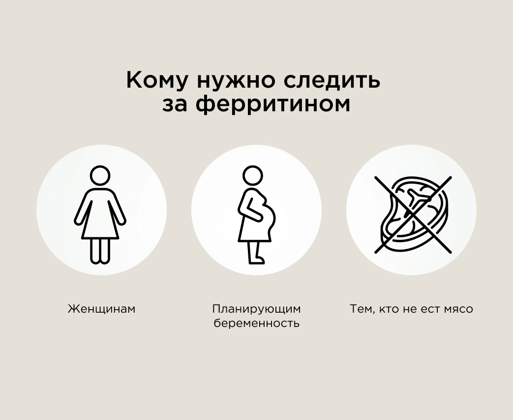 Кому нужно следить за ферритином