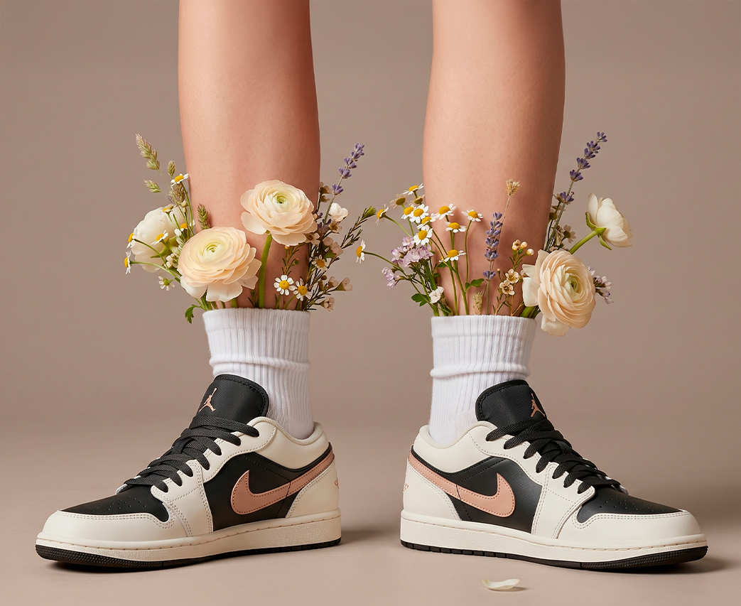 NIKE Кроссовки Jordan 1 Low Anthracite Hemp Sail