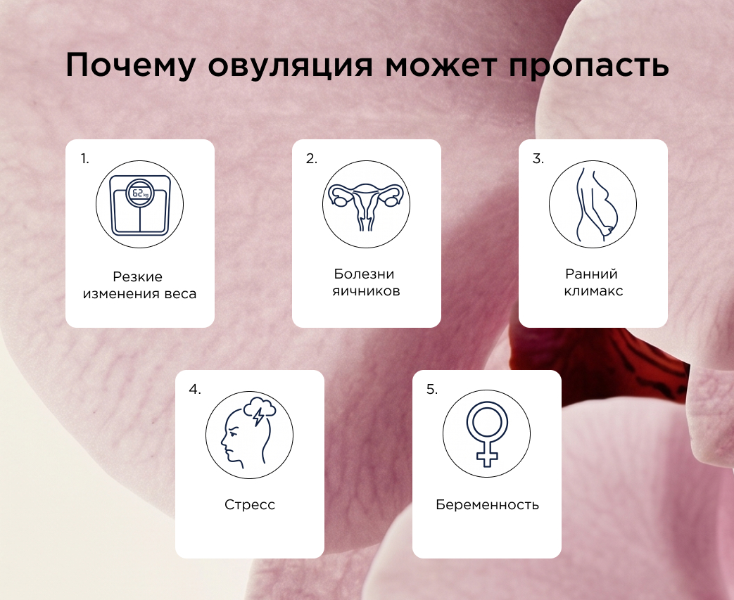 Почему овуляция может пропасть