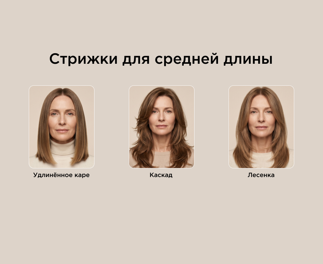 Стрижки для средней длины
