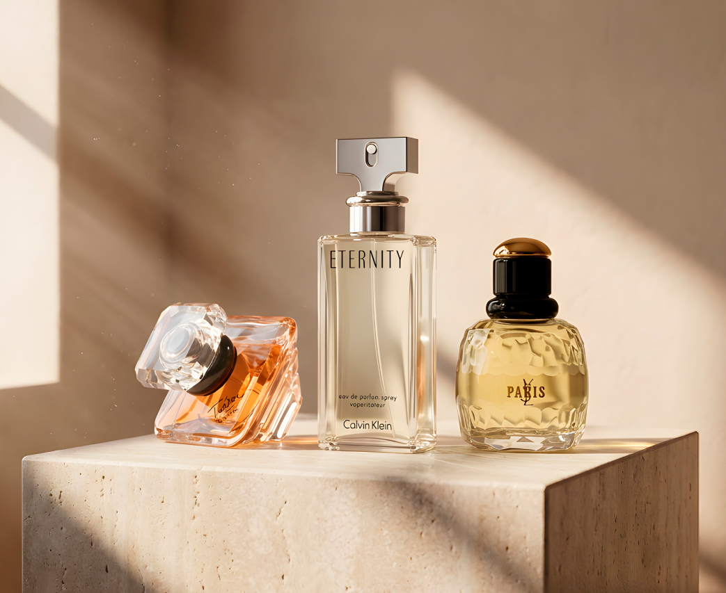 Tresor для Lancôme, Eternity для Calvin Klein, Paris Yves Saint Laurent