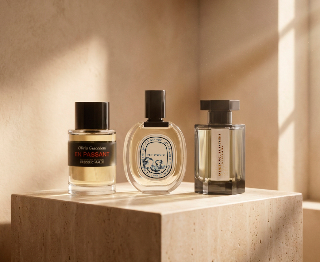 Premier Figuier L'Artisan Parfumeur,En Passant Frédéric Malle, Philosykos Diptyque
