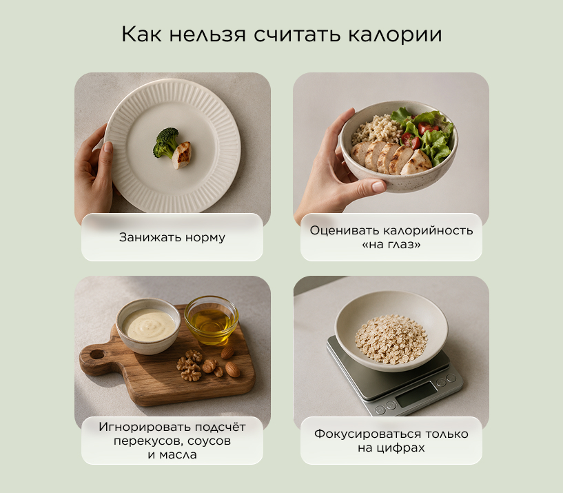 Как нельзя считать калории