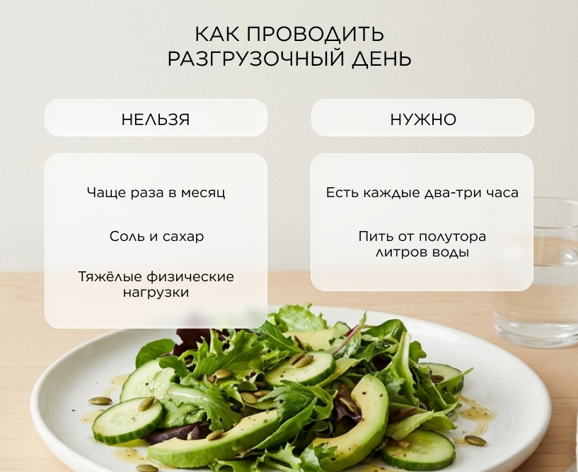 Как проводить разгрузочный день