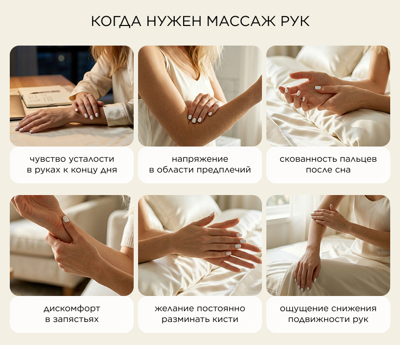 Когда нужен массаж рук