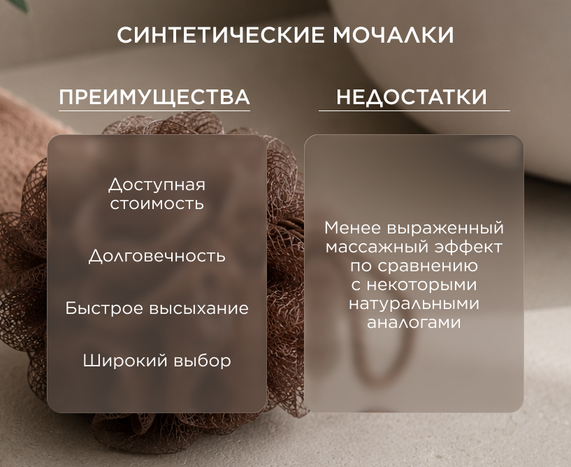 Синтетические мочалки
