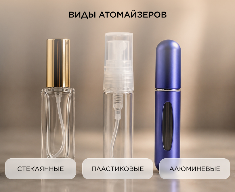 Виды атомайзеров