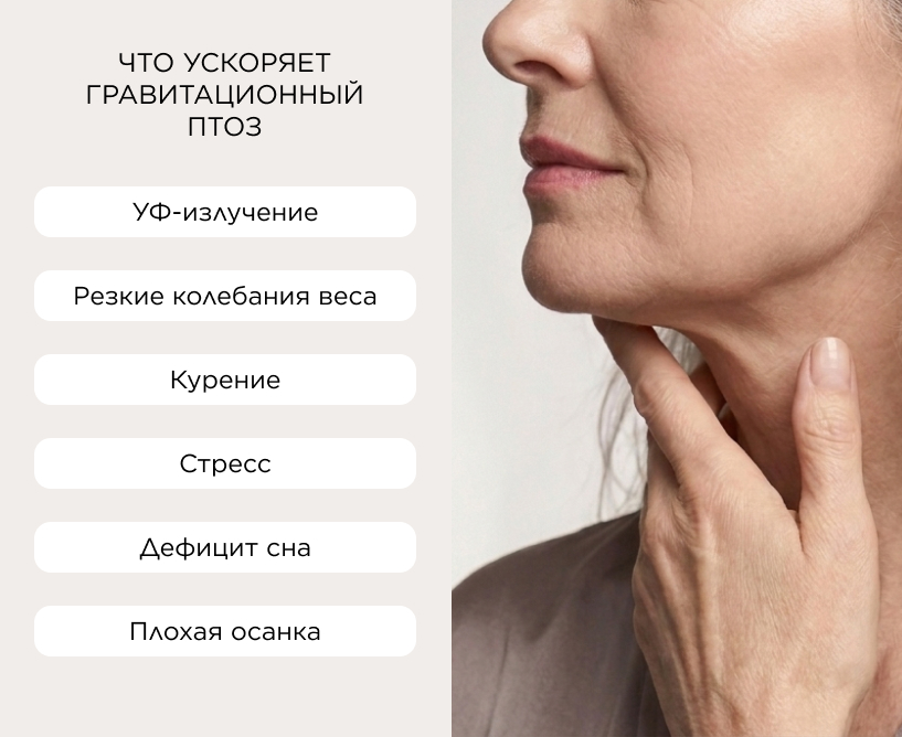 Что ускоряет гравитационный птоз