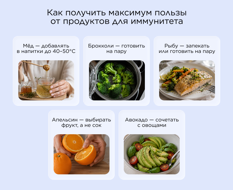 Как получить максимум пользы от продуктов для иммунитета