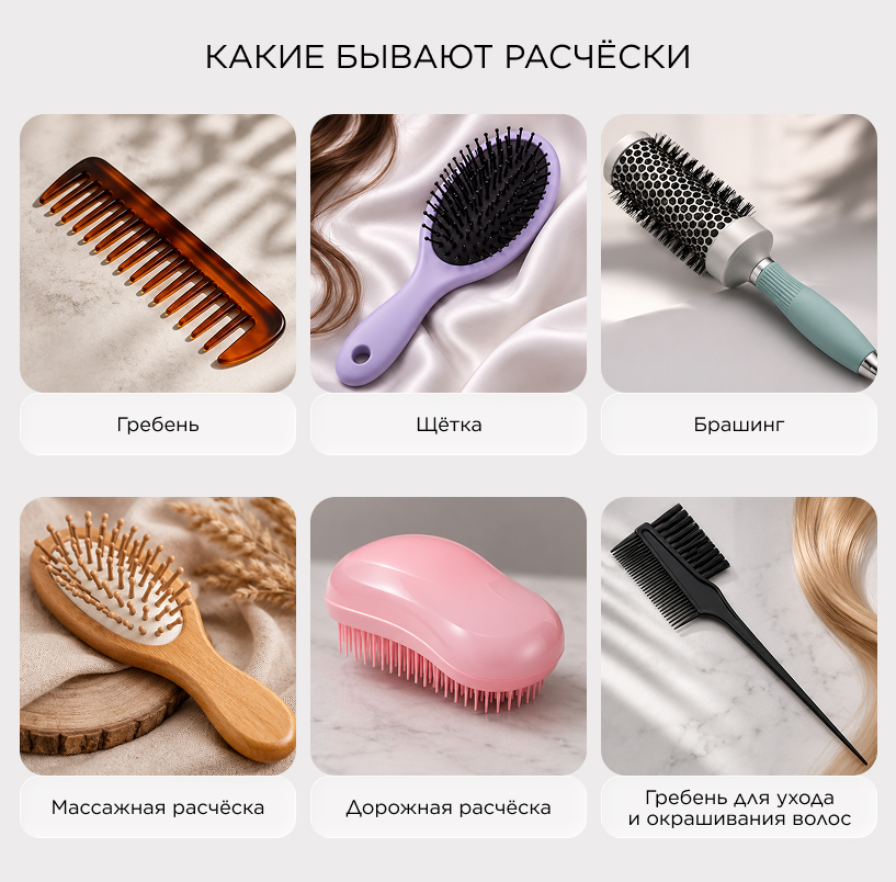 Какие бывают расчёски