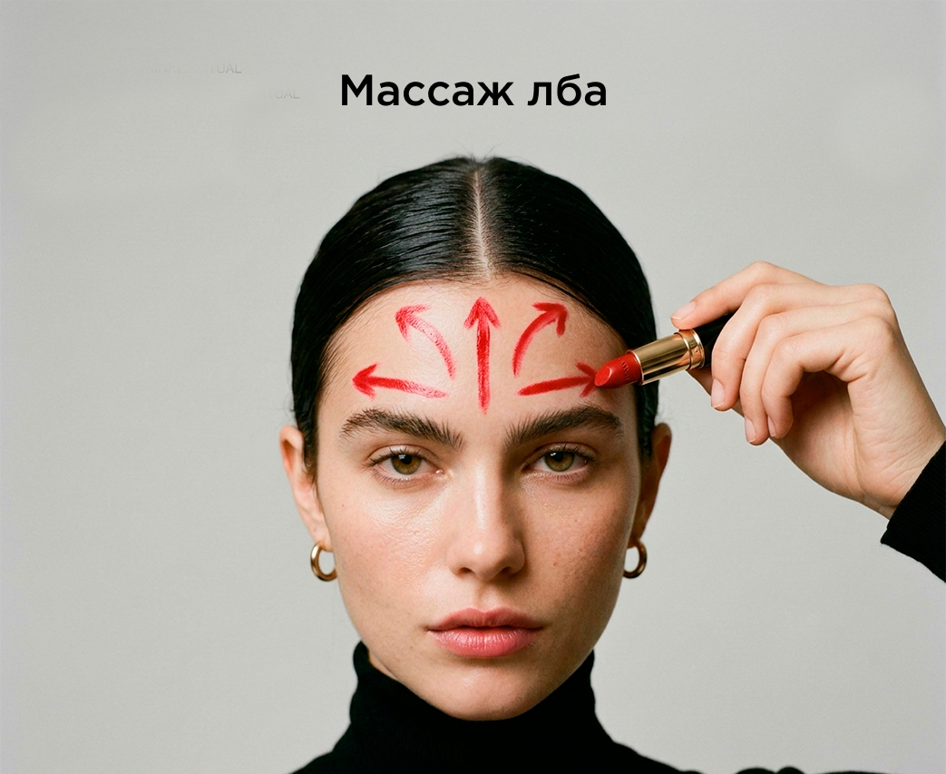 Массаж лба