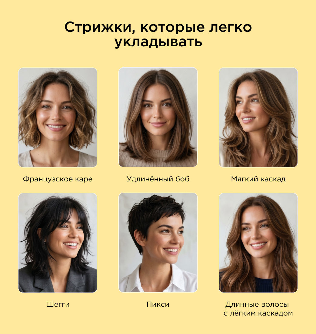 Стрижки, которые легко укладывать