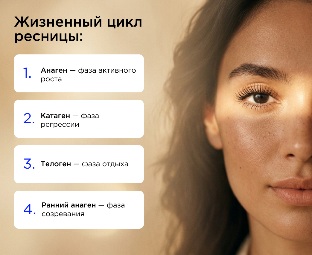 Жизненный цикл ресницы