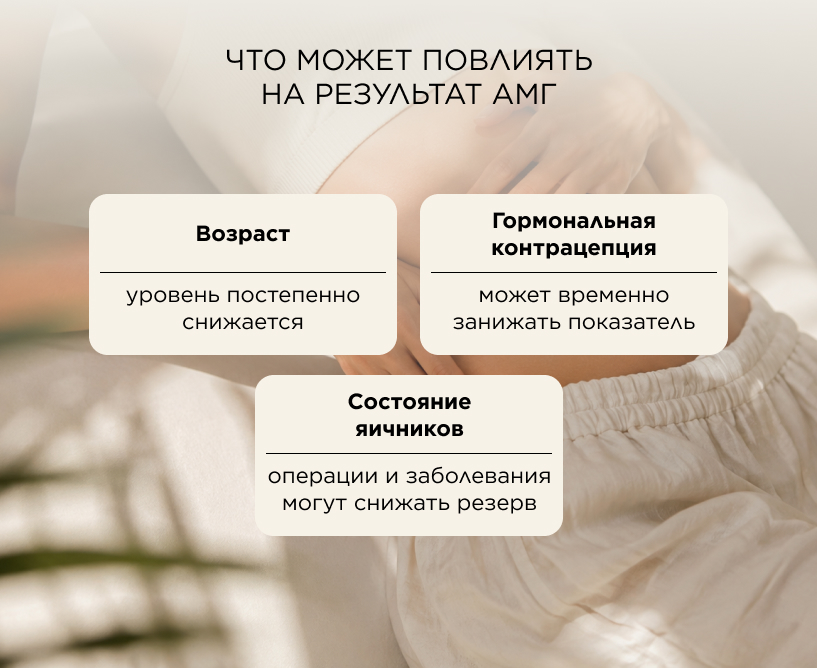 Что может повлиять на результат АМГ