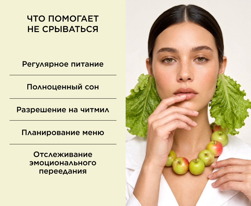 Как поддерживать правильное питание и не срываться