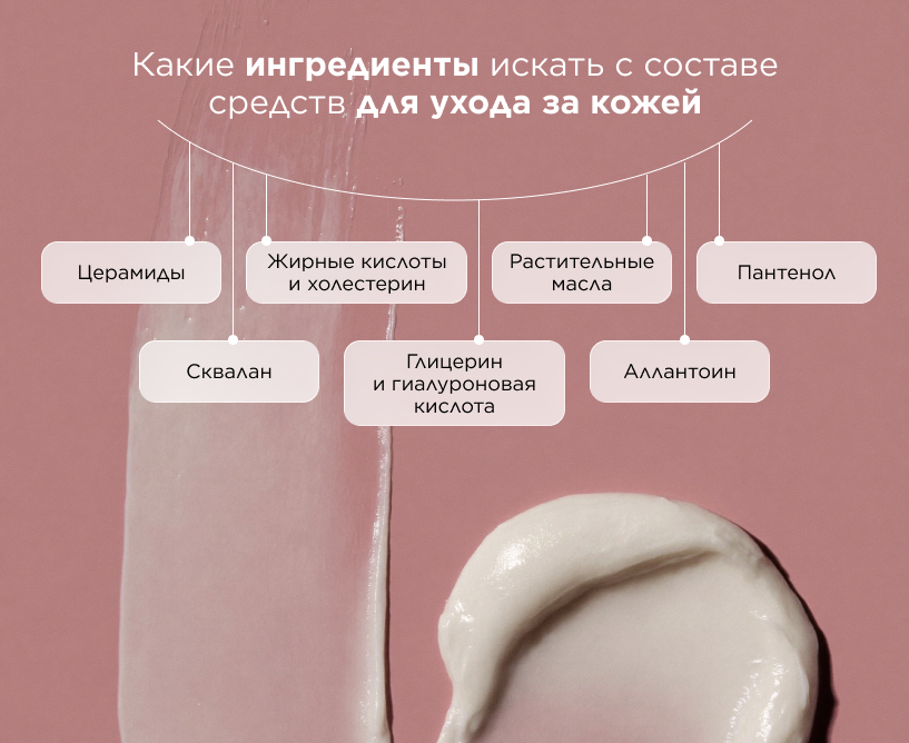 Какие ингредиенты искать с составе средств для ухода за кожей