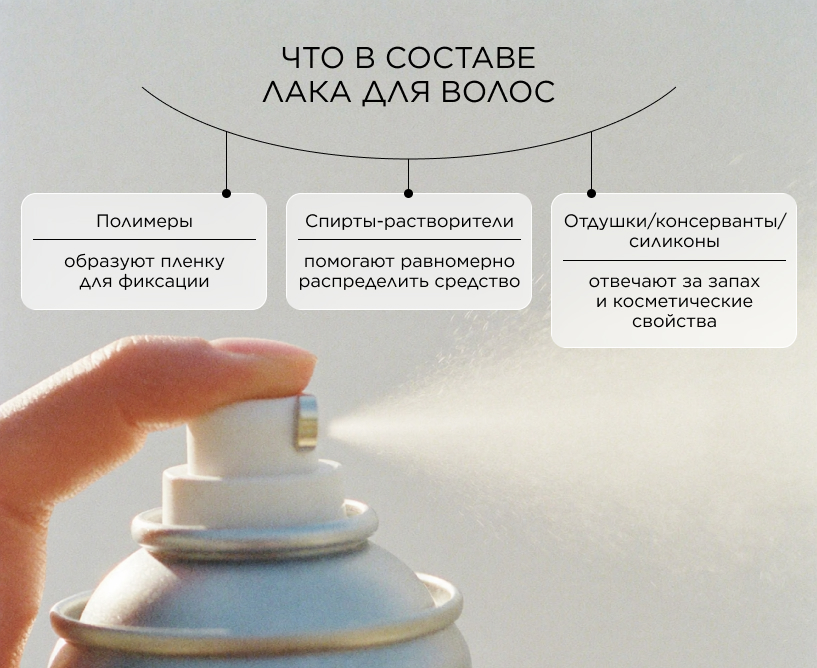 Что в составе лака для волос