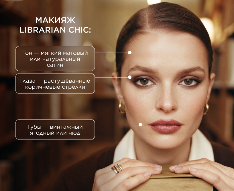 Макияж librarian chic