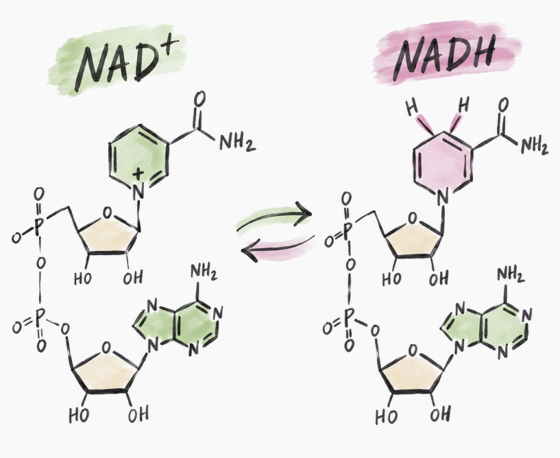 NAD+ и NADH: две формы одного цикла
