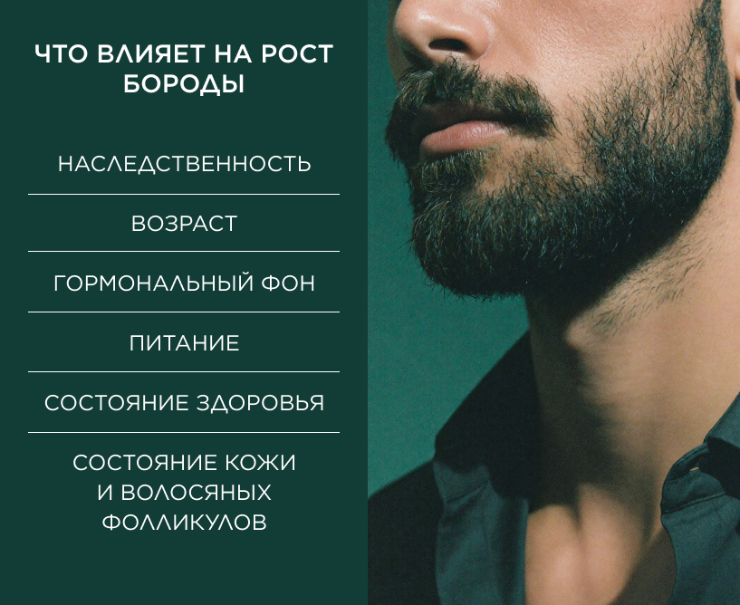 Что влияет на рост бороды