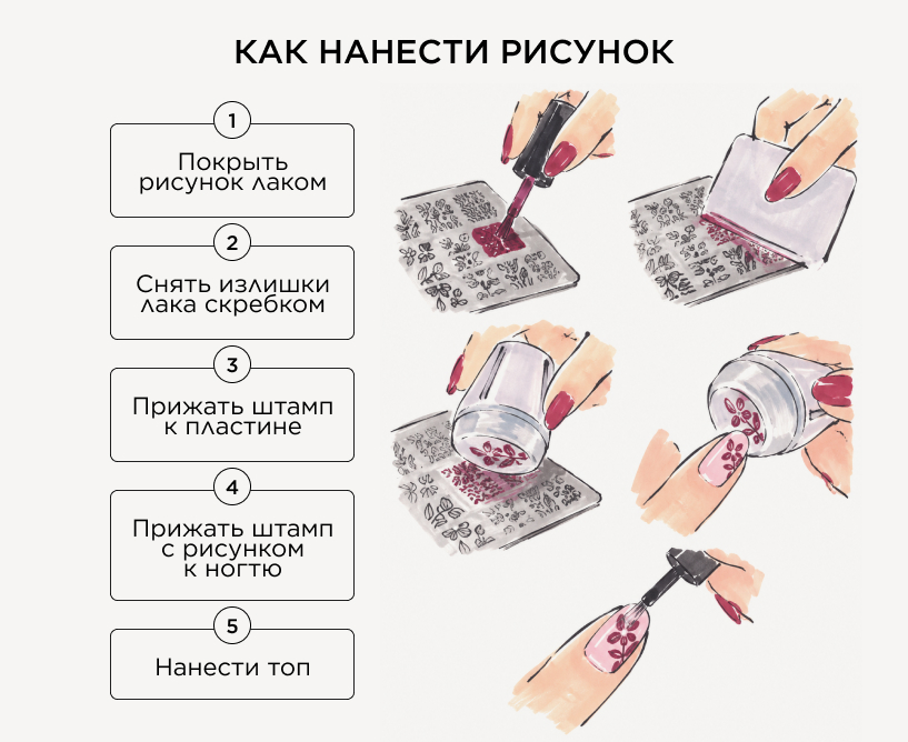 Как правильно делать стемпинг: пошаговая инструкция