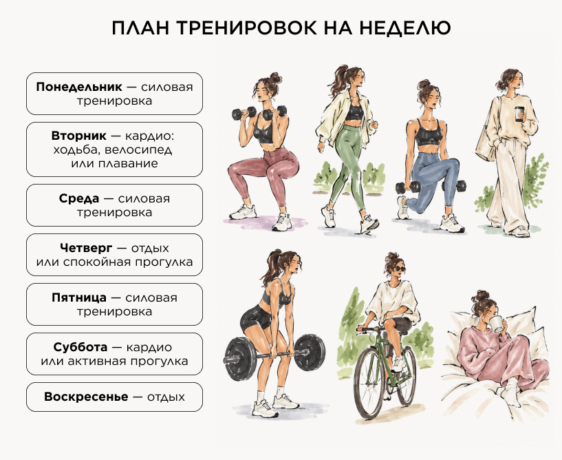План тренировок на неделю