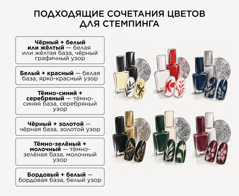 Стемпинг с использованием специальной гель-краски